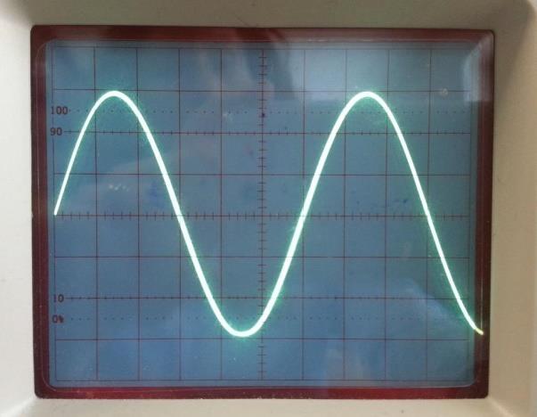 Soru: Analog osiloskop ekranında görülen sinüs sinyalinin tepe