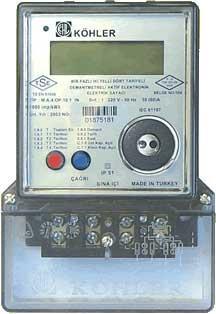 2.2. Elektronik Tip Sayaçlar Günümüzde elektronik elektrik sayaçları olarak isimlendirilen elektrik sayaçları, günün farklı saatlerinde ve hafta sonları farklı