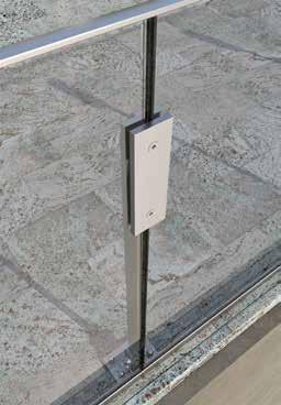 SQUARE LX17 Glass Model Railing Camlı Model The Profiles and Accessories Shown in the System /