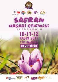 Logo Desteği Verilen Faaliyetler Safran Hasadı Etkinliği 10-12 Kasım 2017 tarihleri arasında Safranbolu Kültür ve Turizm Vakfı tarafından gerçekleştirilen Safran