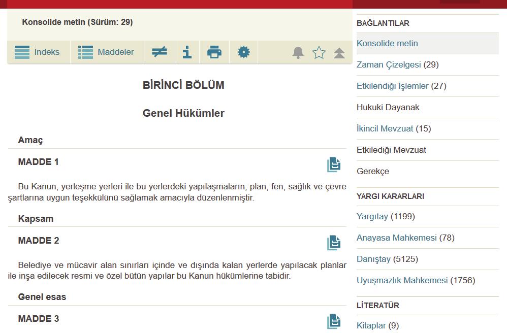 Yargı Kararları ve Literatür Bağlantıları İlgili kanun ile ilişkilendirilmiş tüm yargı