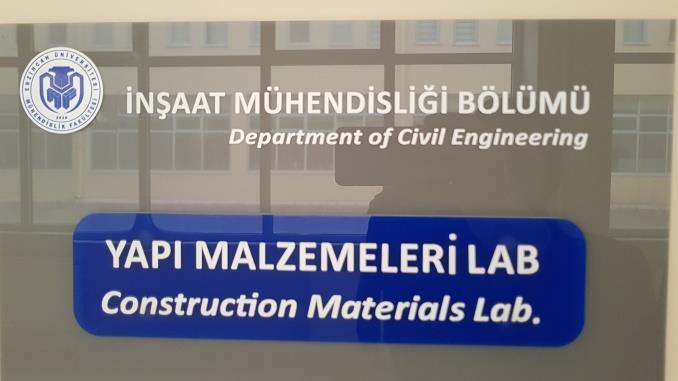 Malzemeleri Laboratuvarı 2014 yılında