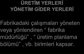 Bu giderlerin mamullere dağıtımında seçilecek dağıtım ölçüsü oldukça önemlidir. Bu ölçünün, mamulle gider arasındaki ilişkiyi en iyi şekilde temsil etmesi gerekir.