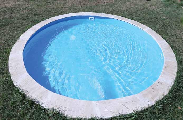 Hazır Havuz Sistemleri / Ready Pool Systems Kusursuz Tasarım, Yenilikçi Çözümler Çelik Havuz modelleri prefabrik yuvarlak formu ile oldukça şık görünüme sahip, iç kaplaması, Anti UV yüksek
