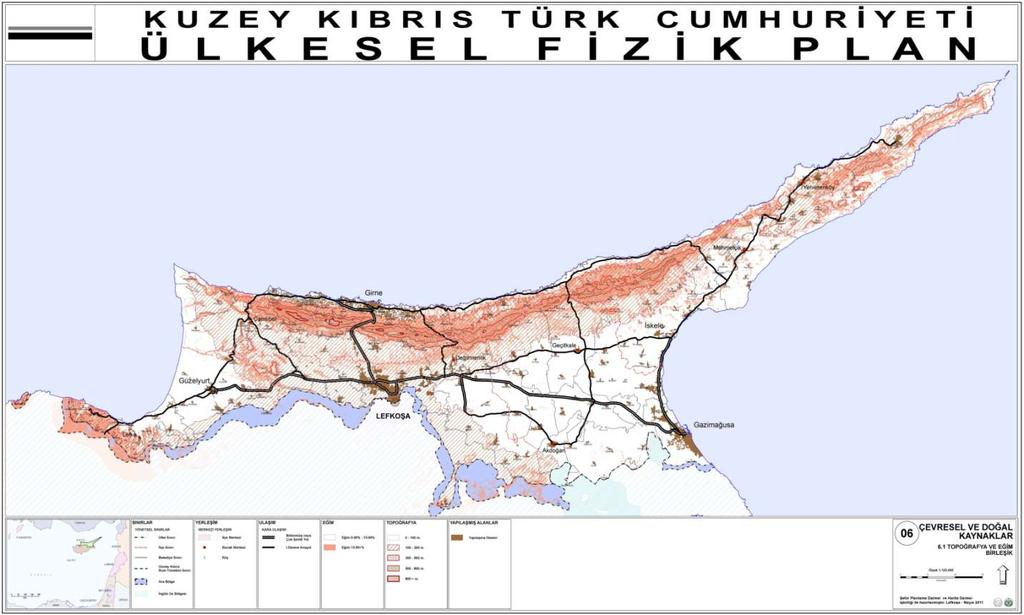 Dağlar Harita 18 : Topagrafya ve Eğim Birleşik