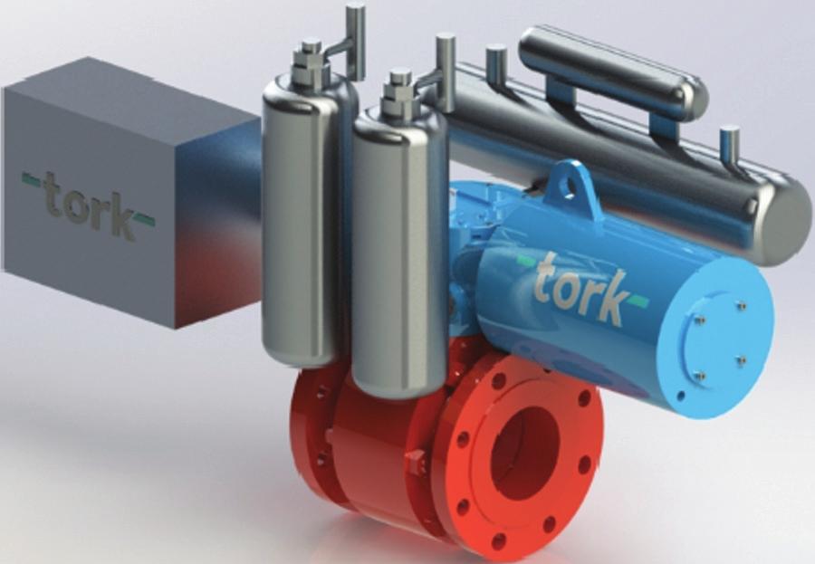 GAZ İLE ÇALIŞAN AKTÜATÖR Özellikler Ekstra çalışma için depolama tankı - İkincil depolama tankı 3 operasyona kadar izin verir - Manüel valfler Elektrikli veya mekanik olarak çalıştırılan çok çeşitli