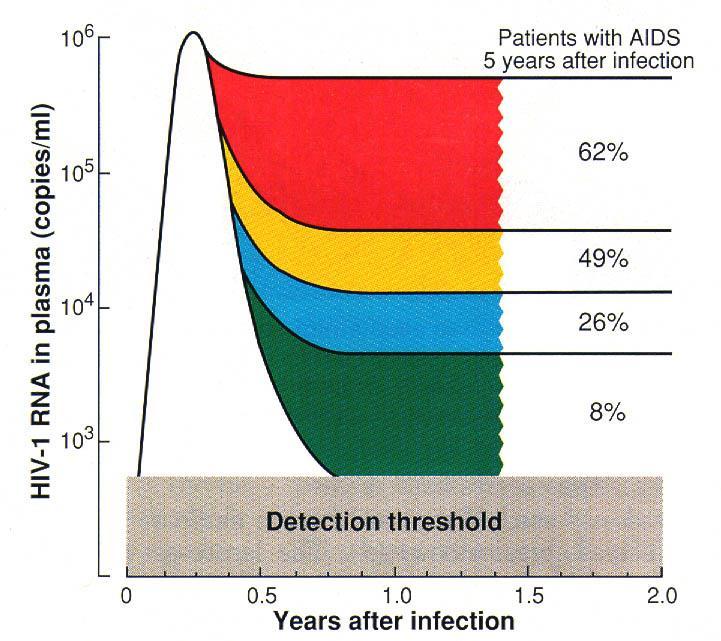 HIV RNA seviyesi AİDS e ilerleyiş hakkında tahminde