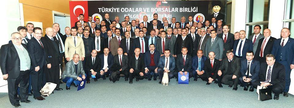 İÇ ANADOLU BÖLGE TOPLANTISINA KATILDIK. Türkiye Odalar ve Borsalar Birliği İç Anadolu Bölge Toplantısı 20.12.