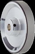 10 mm solid şaft için O-ringli alüminyum ölçüm çarkı (NR70), çevre 300 mm EF-MR010030R 2049278 10 mm solid şaft için