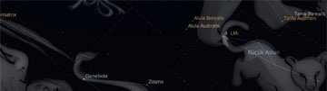Aslan (Leo) Takımyıldızı Takımyıldızın en parlak yıldızı 1 m.4 mag parlaklığına sahip Regulus'dur.