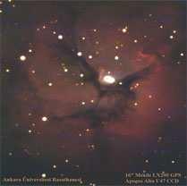 Yay (Sagittarius) Takımyıldızı Alanında bir çok Bulutsu