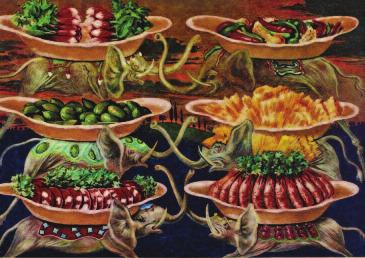 Dali'nin, Sürrealizmin İzleri, Gala ile Akşam Yemeği ve İlahi Komedya adlarını taşıyan üç serisinden eserlerin yer aldığı sergi, 26 Şubat 2012 tarihine kadar devam edecek.