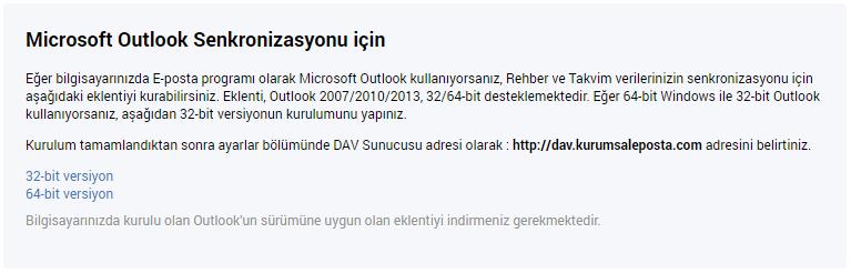 XMail Kurumsal Outlook Senkronizasyonu Nasıl Yapılır?