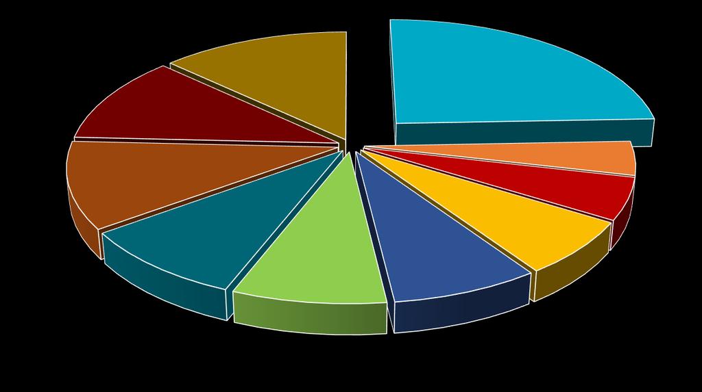 Sektörler TEKSTİL VE HAMMADDELERİ 13% Diğer Sektörler 24% KİMYEVİ