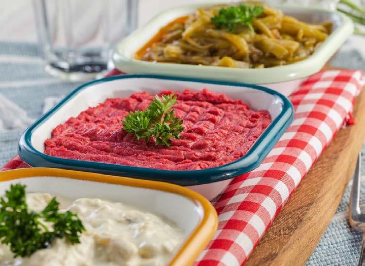 HAFİF YEMEkLER Pancar Salatası Kaymak, vişne, fındık parçaları Pancar Salatası Kuzu Kulağı Salata Trio Meze Zeytinyağlı taze fasulye, kırmızı