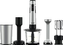 Eternity Serisi K 8525 El Blender Seti 850 W motor gücü Vitaminleri koruyan Vitaplus bıçak özelliği Yavaş başlama özelliği sayesinde kullanım sırasında kolaylık imkanı LED