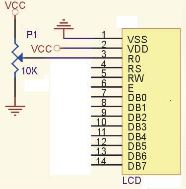 İleri Mikrodenetleyiciler Deney Föyü 6 Besleme Uçları Şekil-9.1 LCD gösterge bağlantısı. HD44780U standardında besleme ile ilgili üç uç yer almaktadır. Bunlar Vcc, Vee, Vss dir.