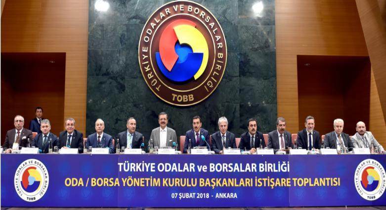 TOBB YÖNETİM KURULU BAŞKANLARI TOPLANTISI Türkiye Odalar ve Borsalar
