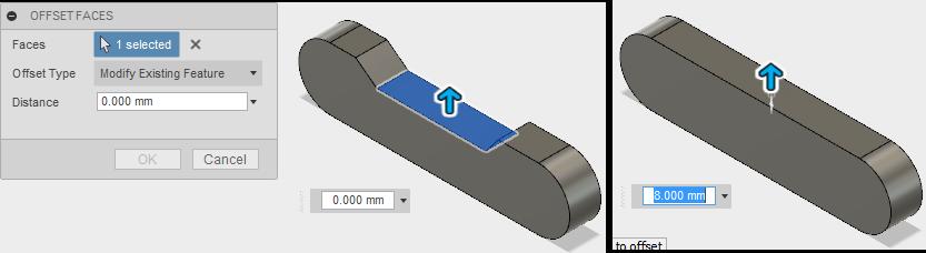 Press Pull / Yüzey Öteleme Katı modellerin seçilen yüzeylerini belirli bir miktar ötelemek, taşımak ya da döndürmek için kullanılır. 3.12