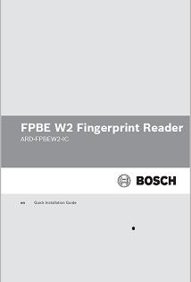 FPBE W2 Fingerprint Reader Giriş tr 7 OSS Kılavuzu Güvenlik Talimatları Hızlı Kurulum Kılavuzu Delme
