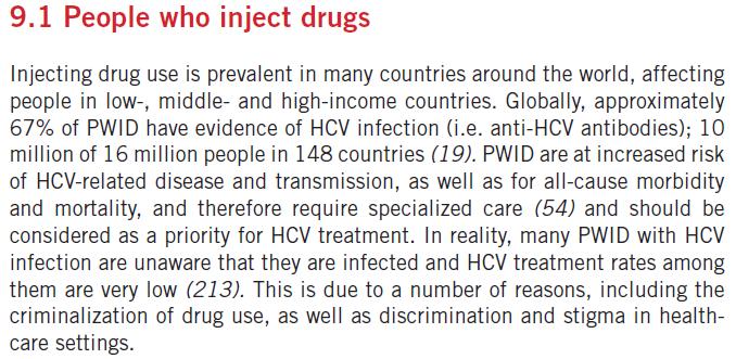 Dİİ kullanıcılarında HCV infeksiyonu tedavisi