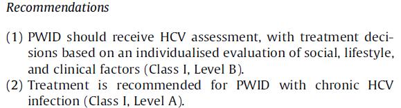 Dİİ kullanıcılarında HCV infeksiyonu tedavisi (3) Antiviral tedavi önerilmelidir!