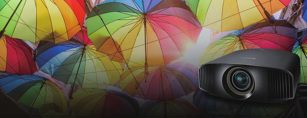 TRILUMINOS TM Ekran Gerçekçi renkleri ve tonları keşfedin. Projektör, standart bir projektör sisteminden daha fazla ton ve doku üreten TRILUMINOS renk özelliğine sahiptir.