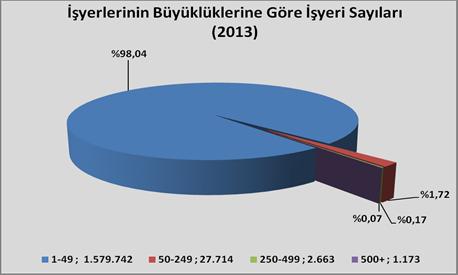 Kaynak: SGK 2013 Yılı İstatistiklerinden hareketle MMO tarafından hazırlanmıştır.