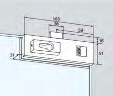 CAM KAPI AKSESUARLARI VBH Cam Kapı Aksesuarları VBH US-10 KÖŞE KİLİDİ VBH US-10 Köşe Kilidi, 60mm Barel ve üç adet anahtarlı Gövde alüminyum alaşımlı maddeden yüksek yoğunlukta döküm olarak