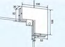 yüksek yoğunlukta döküm olarak üretilmiştir Sadece 12 mm cam kapılar için uygundur Ana Malzeme: Kapak Gövde : SS-304 paslanmaz çelik, üzeri cilalı : Alüminyum alaşım Teknik Özellikler: Maksimum kanat