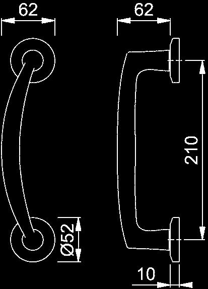 Mesafesi 250mm R = Resista Kaplama 3054709 HOPPE Çekme Kol M517/19 F77-R/F52-R Sarı Parlak/Mat 2829921 HOPPE Çekme Kol M517/19 F49/F69