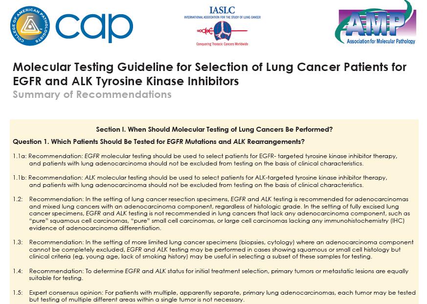 Recommended procedure for the histological examination of lung