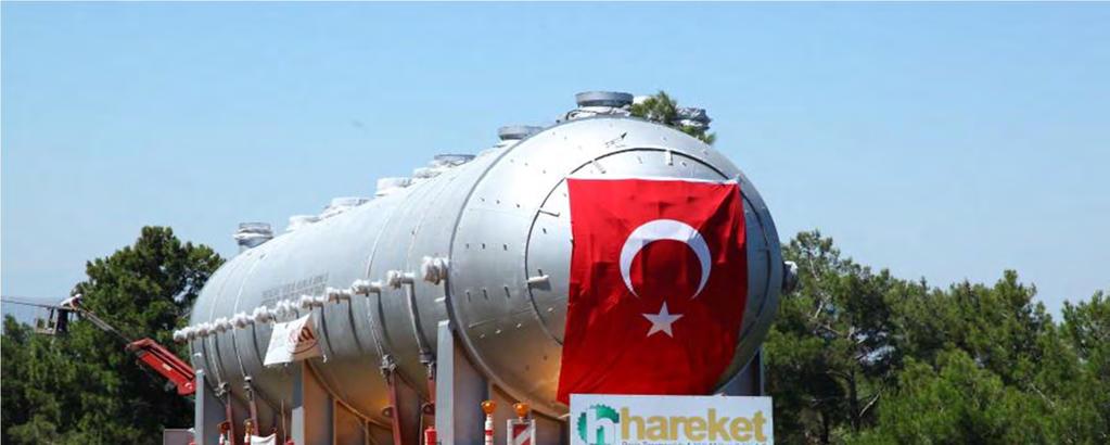 580 ton ağırlığında Otoklav taşıması.