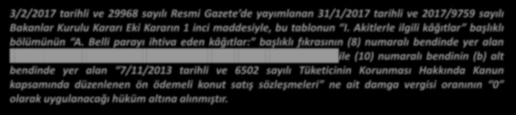 düzenlenen gayrimenkul satış vaadi sözleşmeleri ile (10) numaralı bendinin (b) alt bendinde yer alan