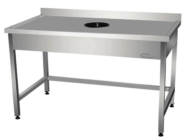 ÇÖP SIYIRMA TEZGAHI SCRAPPING TABLE Paslanmaz çelik saçtan imal edilmiştir Ayarlanabilir ayaklıdır sheet. Adjustable legs KOD CODE 152.17.291 152.17.068 152.17.070 152.17.293 152.17.071 152.17.297 152.