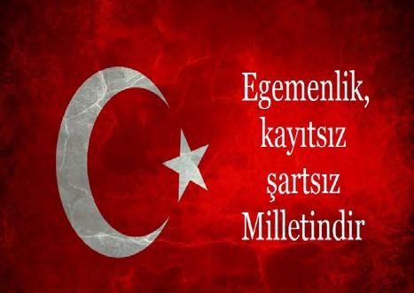 Türkiye topraklarında geleceğimizi güvence altına almak istiyorsak Cumhuriyet Demokrasisi ne bağlı kalmalı, millî değerlerimizi sahiplenmeli, akıl ve gönül birlikteliğinde yaşamalı; 1926 da
