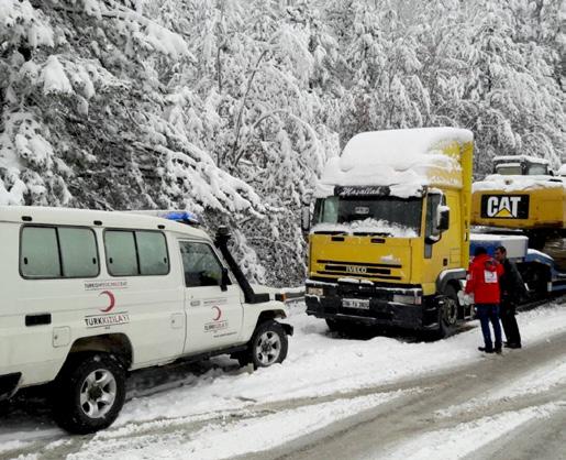 42 ULUSAL AFET YÖNETİMİ MÜDÜRLÜĞÜ Elazığ - Karakoçan Karayolu Aşırı Kar Yağışı 01.02.