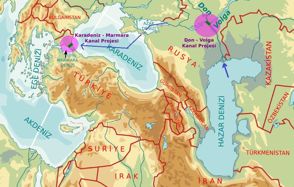 Yeni Su Yolu : Hazar,Don Volga,Karadeniz,Kanal İstanbul,Akdeniz Mevcut Don-Volga Kanalı 1948 yılında Sovyetler Birliği tarafından gemi taşımacılığı amacıyla inşaatına