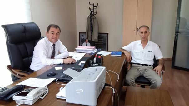 Emekli sandığı Vakfı Başkanı Sn.Nuh Tandoğan ve Genel Müdürü Sn. Ali Öztürk ü makamında ziyaret ettiler.29.07.