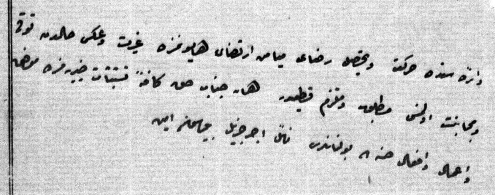 dairesinde hareket ve tahsil-i rıza-yı meyâmin irtizâ-yı hümâyunumuza gayret ve aksi halden tevakki ve mücânebet olunması