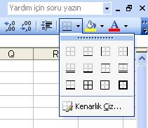 Kenarlık-Gölgelendirme-Yazı Tipi ve Rengi: Kenarlık koymak için: 1.