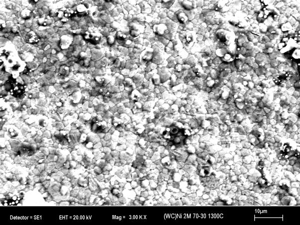 Bu çalışmada, Tungsten Karbür seramik tozları akımsız Ni metalik bağlayıcısı kaplanarak %70(WC)%30Ni bileşimindeki karışım oranı incelenmiştir.