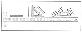 Şekil 1.45: Küçük Çaplı Deliklerde Eksen Çizgisi. 4.5. Çizgilerin Kullanıldığı Yerler TS ISO 128-24 standardında ise çizgilerin teknik resimde gösterilişleri ve kullanılma yerleri açıklanmıştır (Şekil 1.