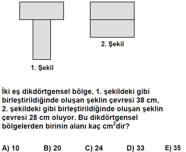 Soru-7 Soru-10 & ' KC = 6 olduğuna göre A(AB K) kaçtır?