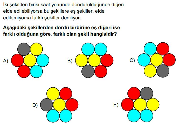 64 ' ' döndürüldüğünde KLMüçgeni elde ediliyor ' m(lmk) = 94 ' ' olduğuna göre m(lmk) kaçtır?