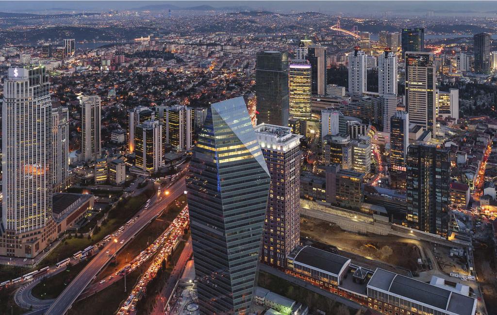 İstanbul Ofis Pazarı Arz ve Talep 2017 dördüncü çeyrekte İstanbul ana ofis bölgelerindeki A sınıfı ofis arzı, Ataşehir, Maslak ve Şişli bölgelerindeki yeni ofis binalarıyla 3,52 milyon m² ye ulaştı.