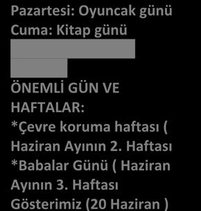 *Çember oyununu oynuyoruz. *Şapka değiştirme oyununu oynuyoruz.