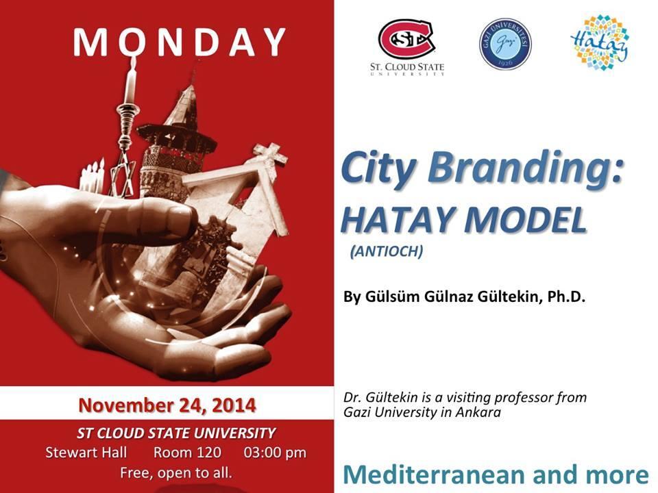 City Branding: Hatay Model başlıklı sunumu izleyen grafik tasarım bölümü öğretim elemanları, tekrarının kendi bölümlerinde yapılmasını rica ettiler ve Hatay Marka Kent Modeli 09 Aralık 2014 günü
