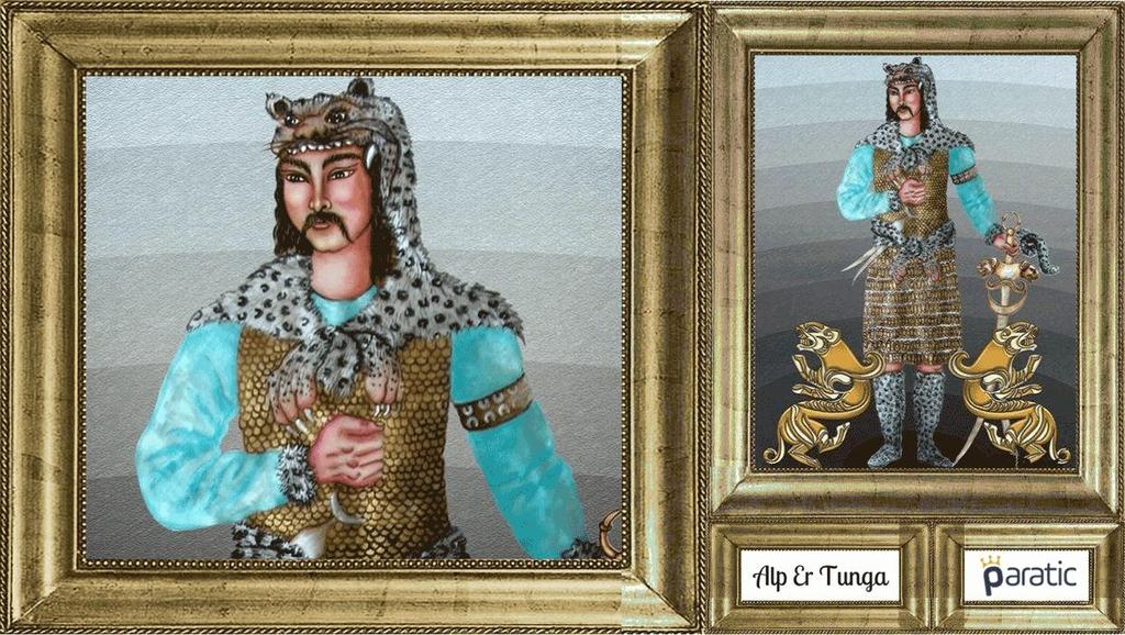 Yiğitliğin Sembolü Alp Er Tunga Efsanevi bir Türk kahramanıdır ve Saka Hanı olarak da bahsedilmektedir. Tunga kelimesi, yırtıcı ve leopar cinsinden bir hayvana verilen isimdir.