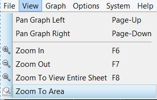 seçeneğin alt seçenekleri vardır ve resim dosyası formatını seçmek kullanıcının tercihindedir. Close Graph: Grafik penceresini kapatır. Kısayol tuşu Esc tuşudur.